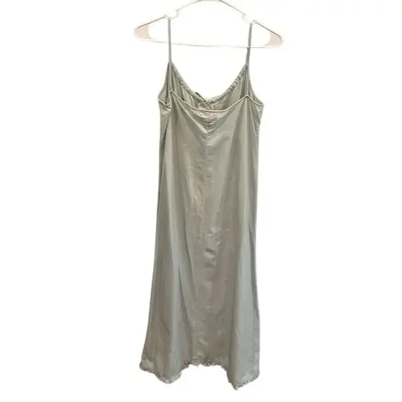 NEW Vintage Ralph Lauren Button Front Denim Maxi Dress Blue Western Country Sz 4 - Picture 4 of 5